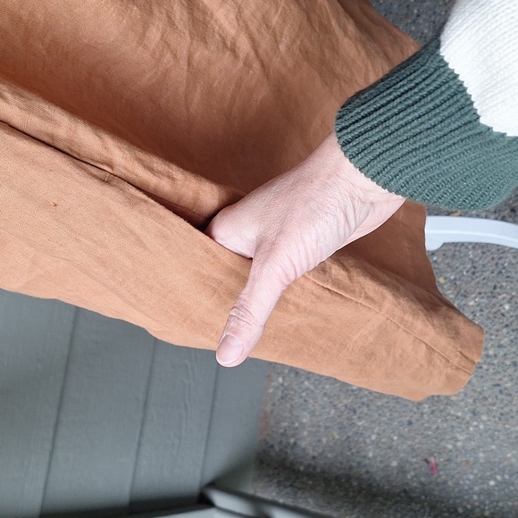 Everlane The Smocked Linen Dress Size XS Light Brown - Picture 10 of 14